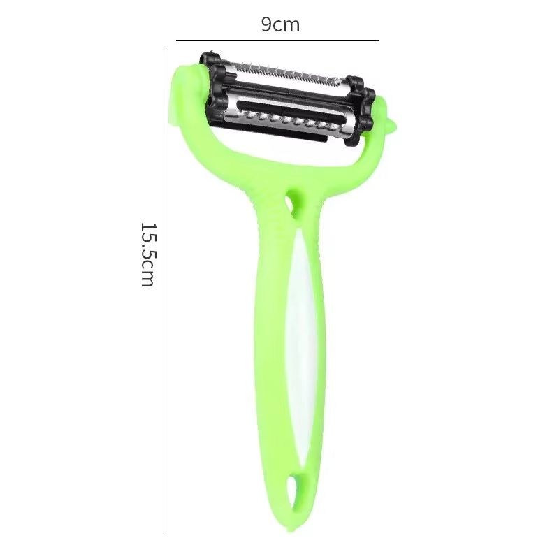 3-in-1 Multifunctional Rotary Peeler – 360° Swivel Vegetable & Fruit Peeler, Cutter, and Slicer
