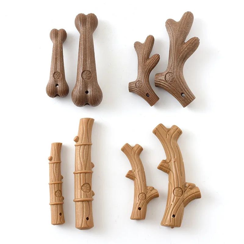 Bamboo Dog Dental Chew Bone – Interactive Teeth Grinding & Cleaning Training Toy