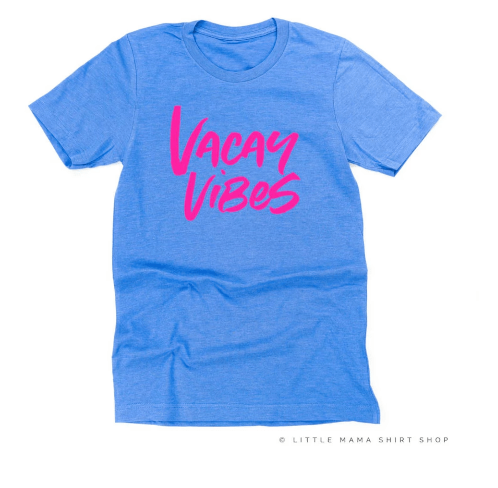 Vacay Vibes Neon Shirt Summer Vacation Graphic Tee Beach Vibes Travel Shirt