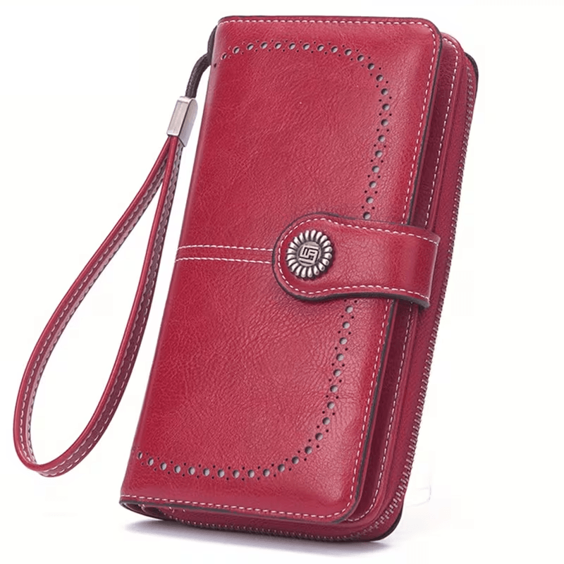 RFID Leather Wallet, Secure & Stylish Clutch for Men and Women