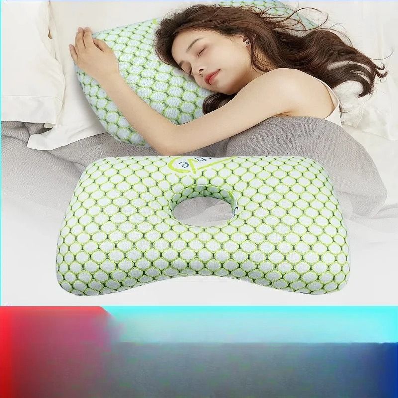 Bamboo Fiber Ear Pillow Orthopedic Side Sleeping Pillow for Adults and Seniors