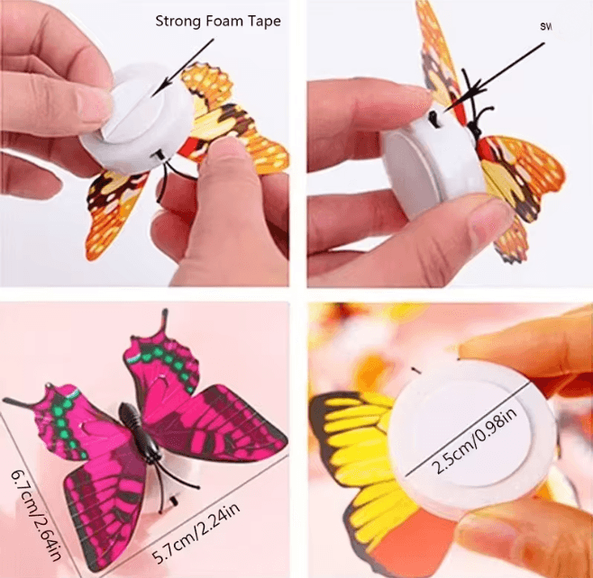 LED Butterfly Wall Night Light Set