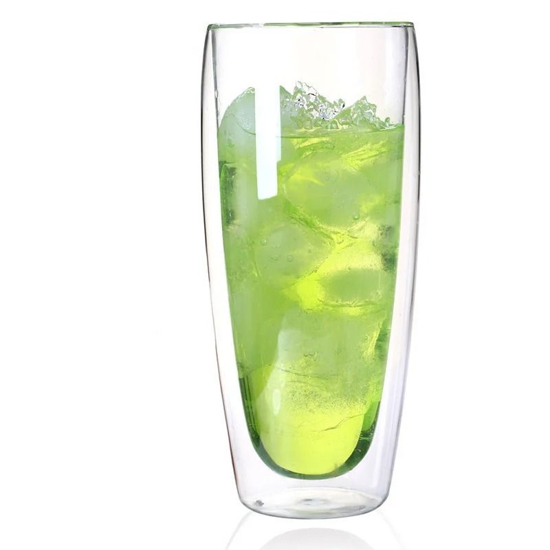 Double Wall Insulated Glass Mug Large 22 oz Coffee and Tea Cup