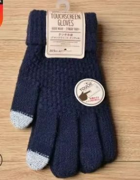 CozyTouch Winter Touch Screen Gloves – Unisex Warm Knit Full-Finger Mittens
