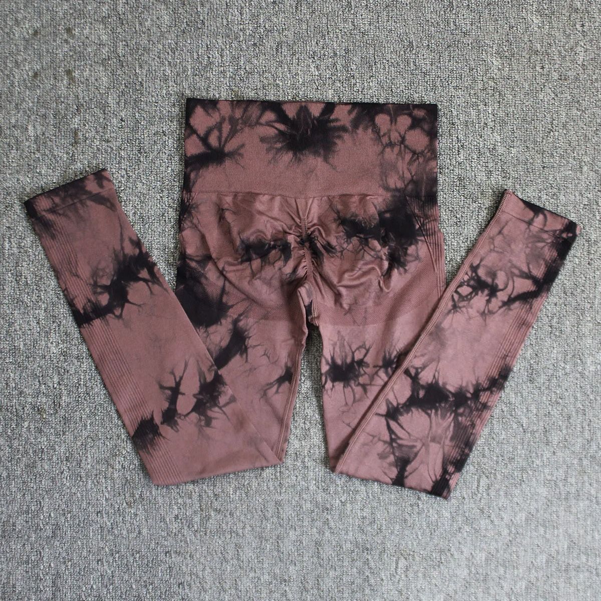 Women's Seamless Tie-Dye Yoga Leggings