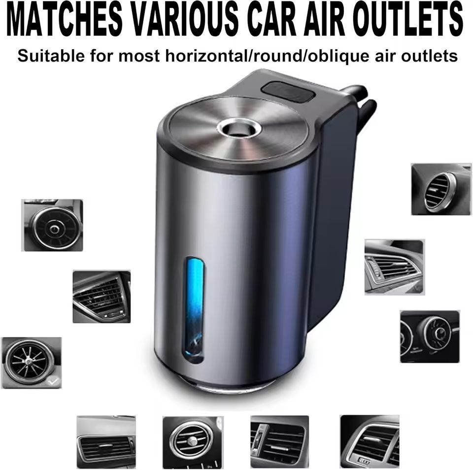 Rechargeable Car Air Freshener with Adjustable Fragrance Levels