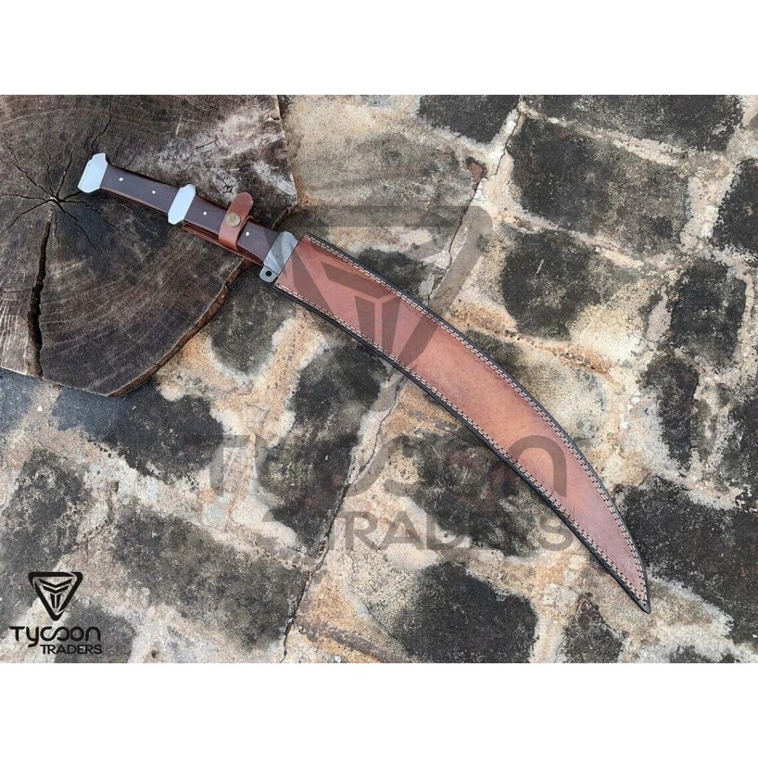 Moon Sword Full Tang Handmade Sword Carbon Steel Viking Sword Hunting Survival