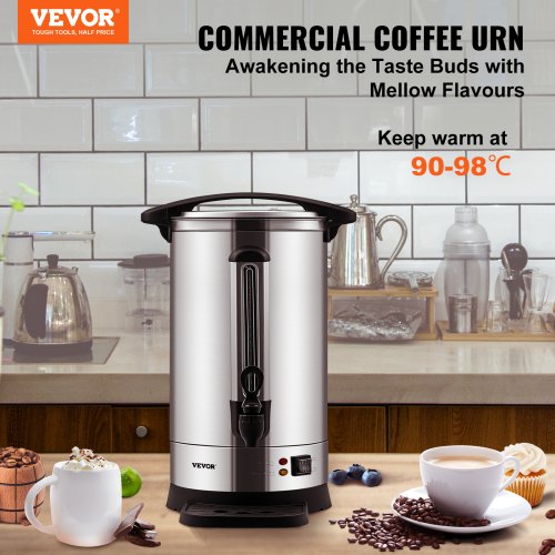 Commercial Coffee Urn Stainless Steel Fast Brewing Coffee Dispenser with Keep Warm