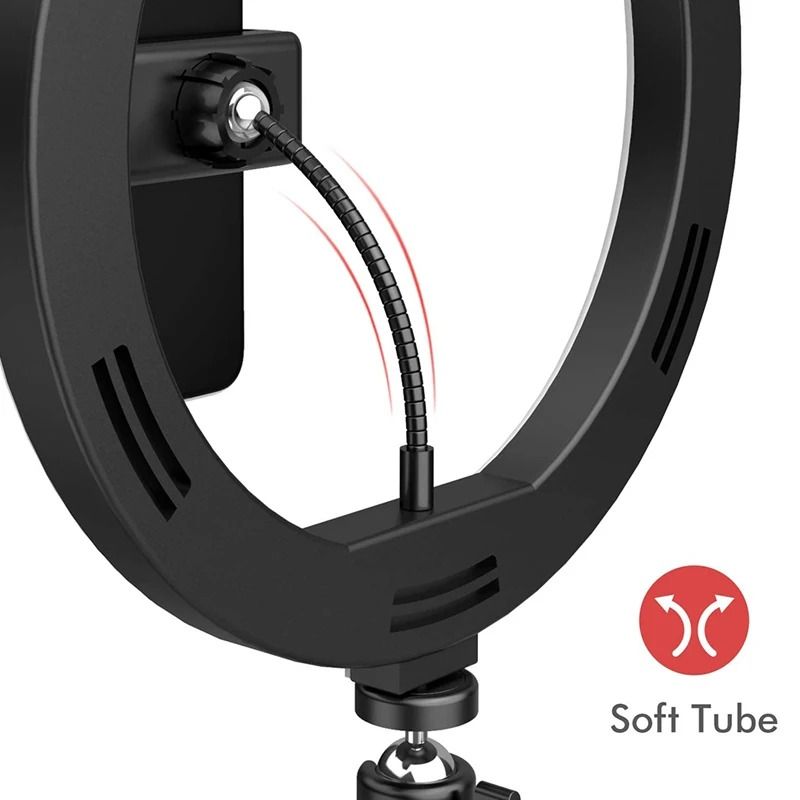 Professional High-Definition LED Studio Ring Light with Multi-Height Tripod and Bluetooth Control