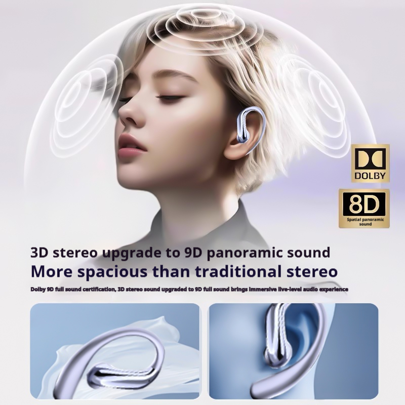Bluetooth Ear Hook True Wireless Earbuds with Mic