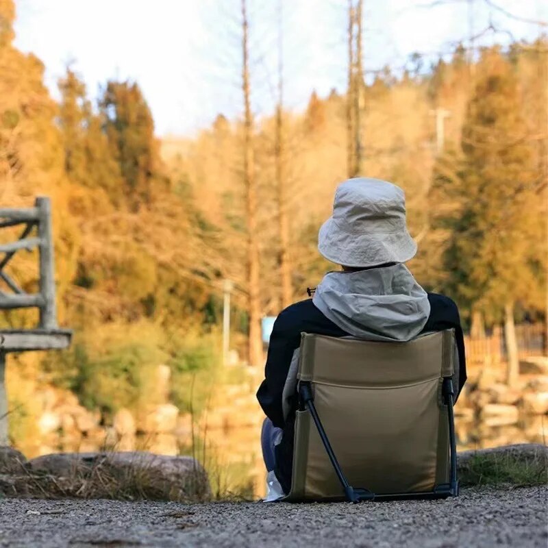 Portable Outdoor Camping Chair, Lightweight, Comfortable Folding Beach & Park Leisure Seat