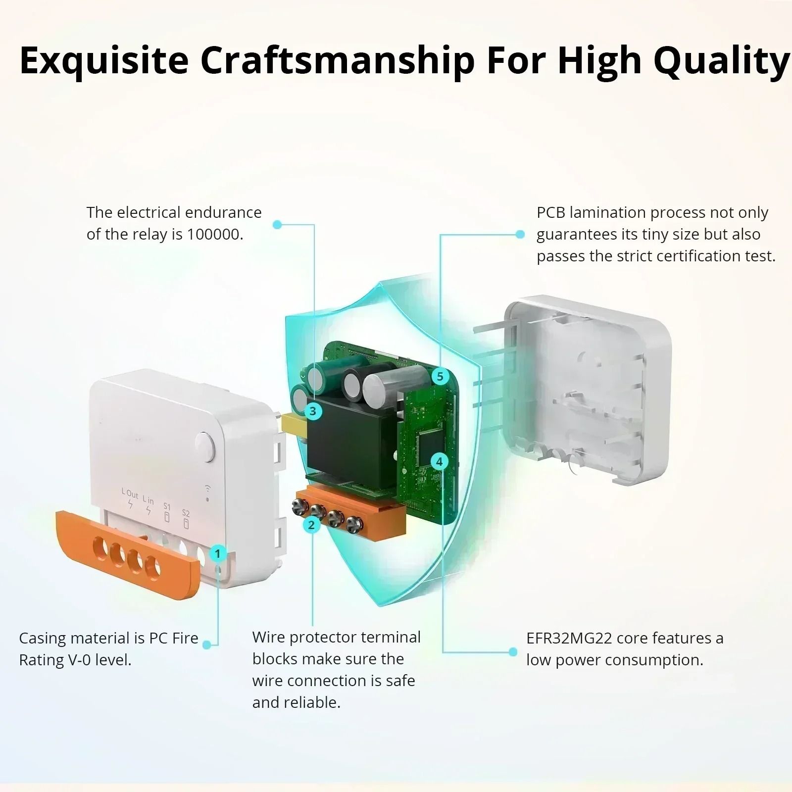 Mini Zigbee Smart Switch with No Neutral Wire and Two Way Control