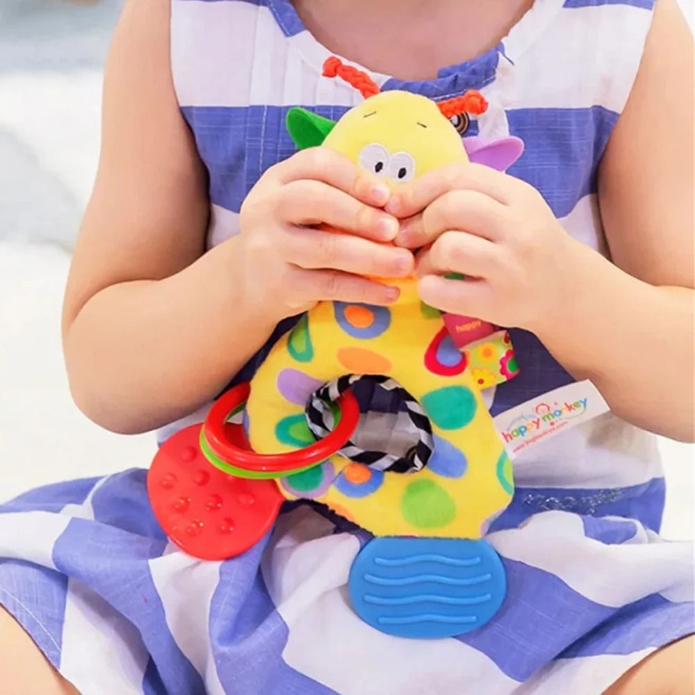 Soft Stuffed Giraffe Sensory Teether Doll