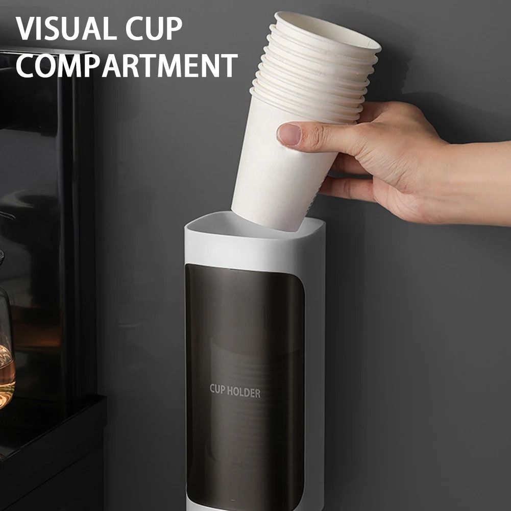 Wall Mounted Paper Cup Dispenser With Automatic Drop Design