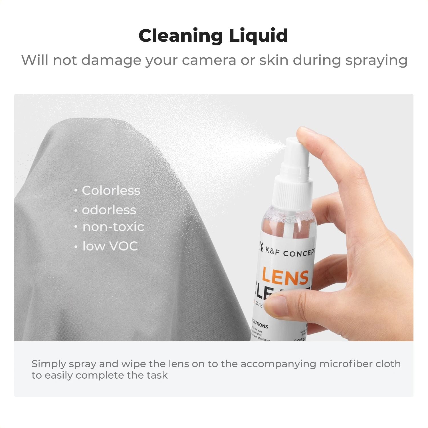 K and F Concept Camera Lens Cleaning Kit with Blower Cloth Pen and Cleaning Solution
