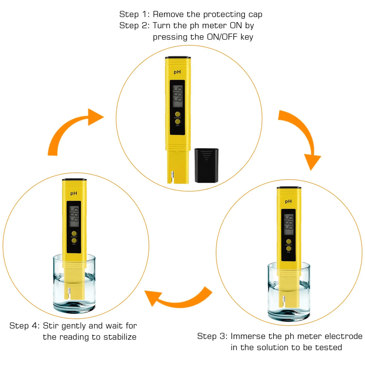 AquaSense High Precision PH Meter Water Quality Tester 0.01 Accuracy