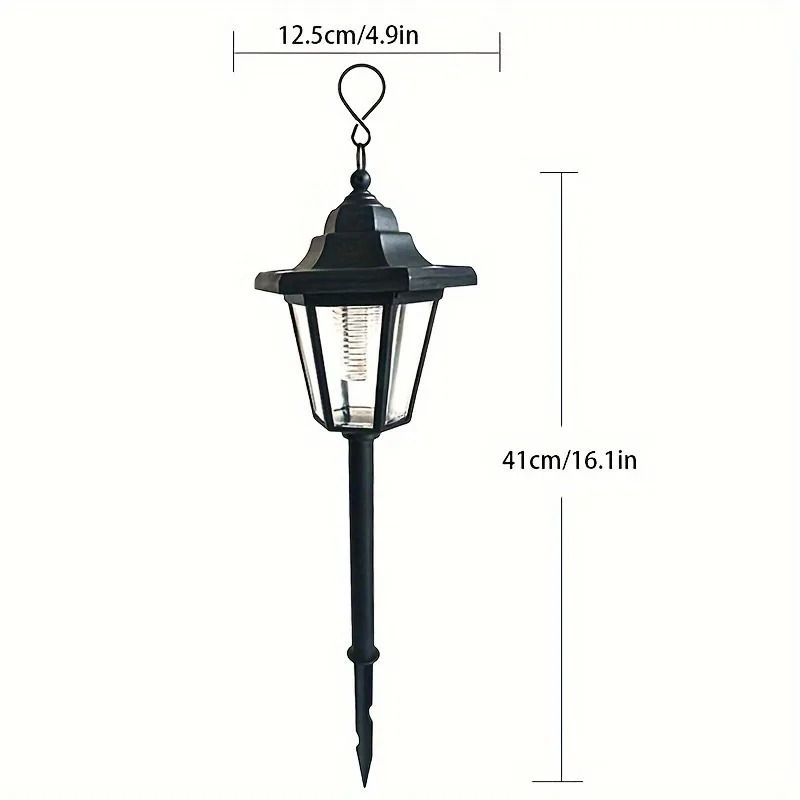 Vintage Hexagon Solar Pathway Lights 2 Pack
