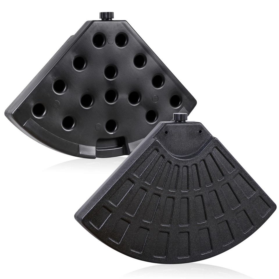 Offset Umbrella Base Stand, Pieces Patio Weighted Base, Adjustable Garden Stand, Water & Sand Fillable