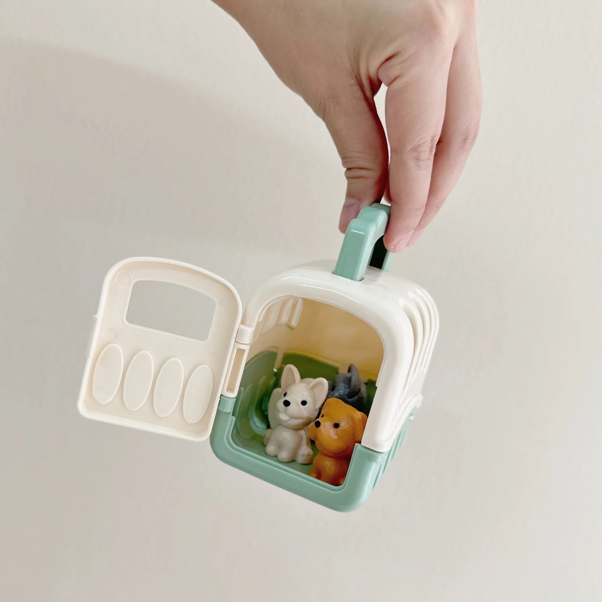 Cute Dog Doll Basket Playset