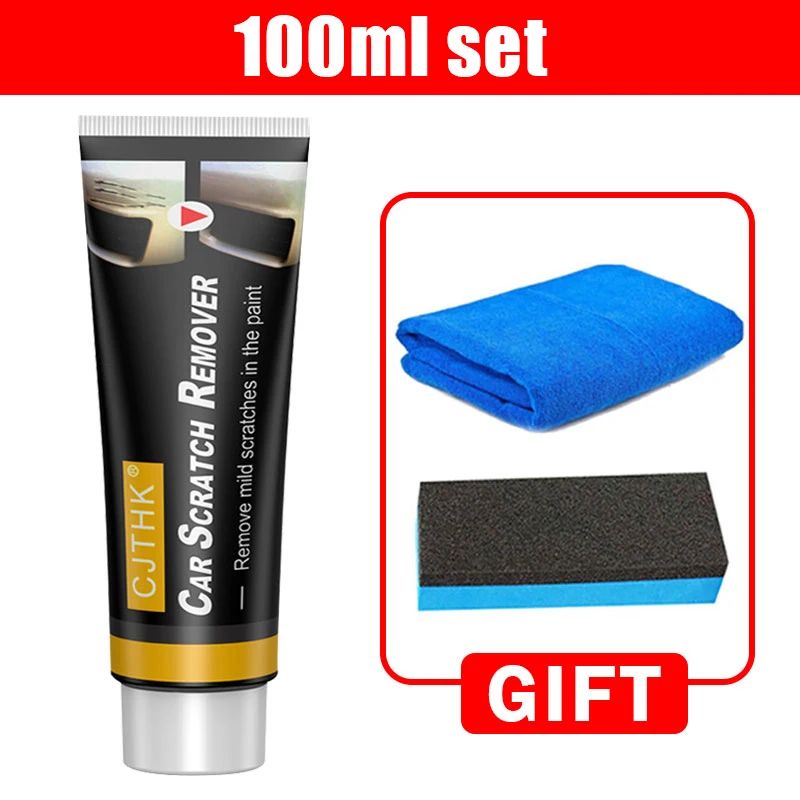 ScratchGuard Car Scratch Remover Paste – Paint Repair & Polishing Kit with Sponge