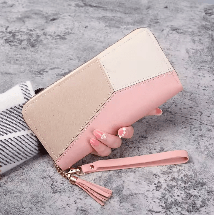 Womens Long Zipper Wallet PU Leather Card Holder Clutch Purse