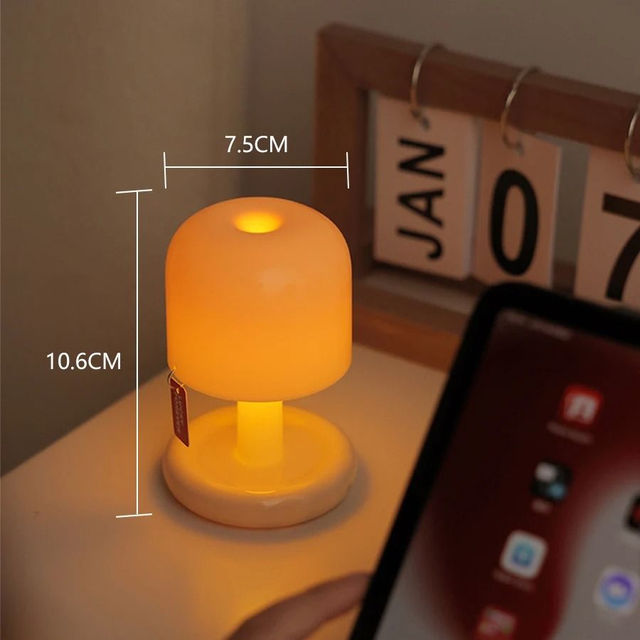 Rechargeable Mushroom Sunset Table Lamp USB LED Ambient Light