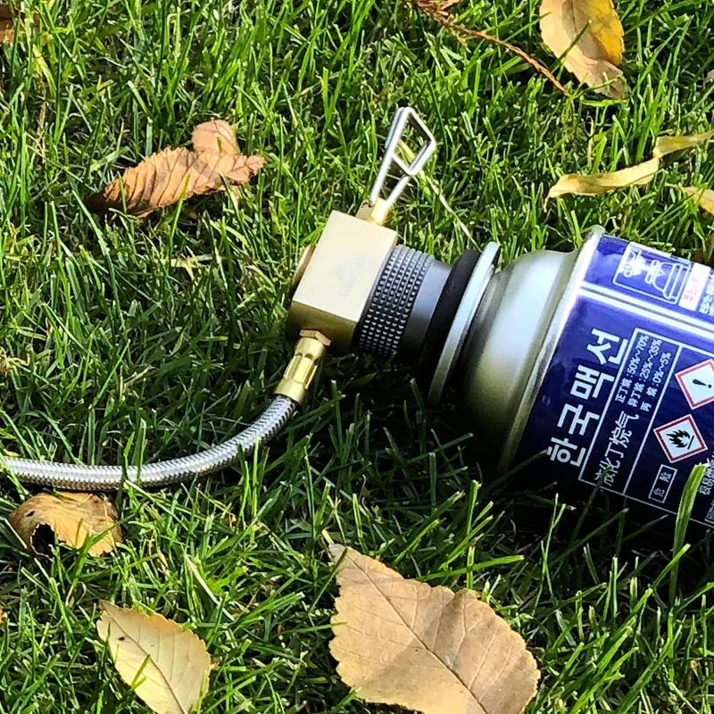 Outdoor Camping Stove Adapter with Auto-Off Safety Valve