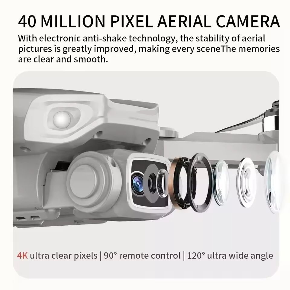 Foldable 4K 5G GPS Drone with Dual HD Camera and 1.2KM Range
