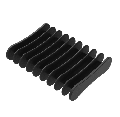 Premium Silicone Self Draining Soap Dish Compact Easy to Clean Soap Holder