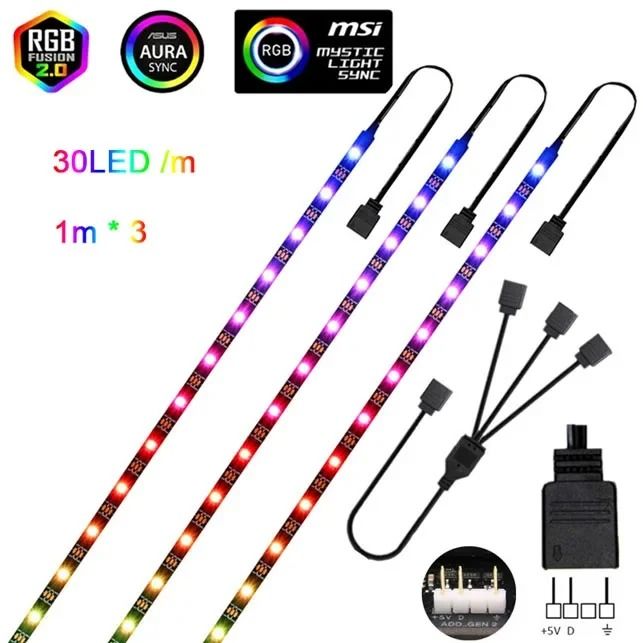 Addressable Rainbow WS2812B LED Strip Light 5V