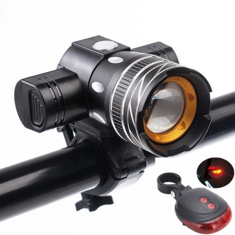 Z30 1500LM T6 LED Bike Light USB Rechargeable Waterproof Zoomable Cycling Lamp