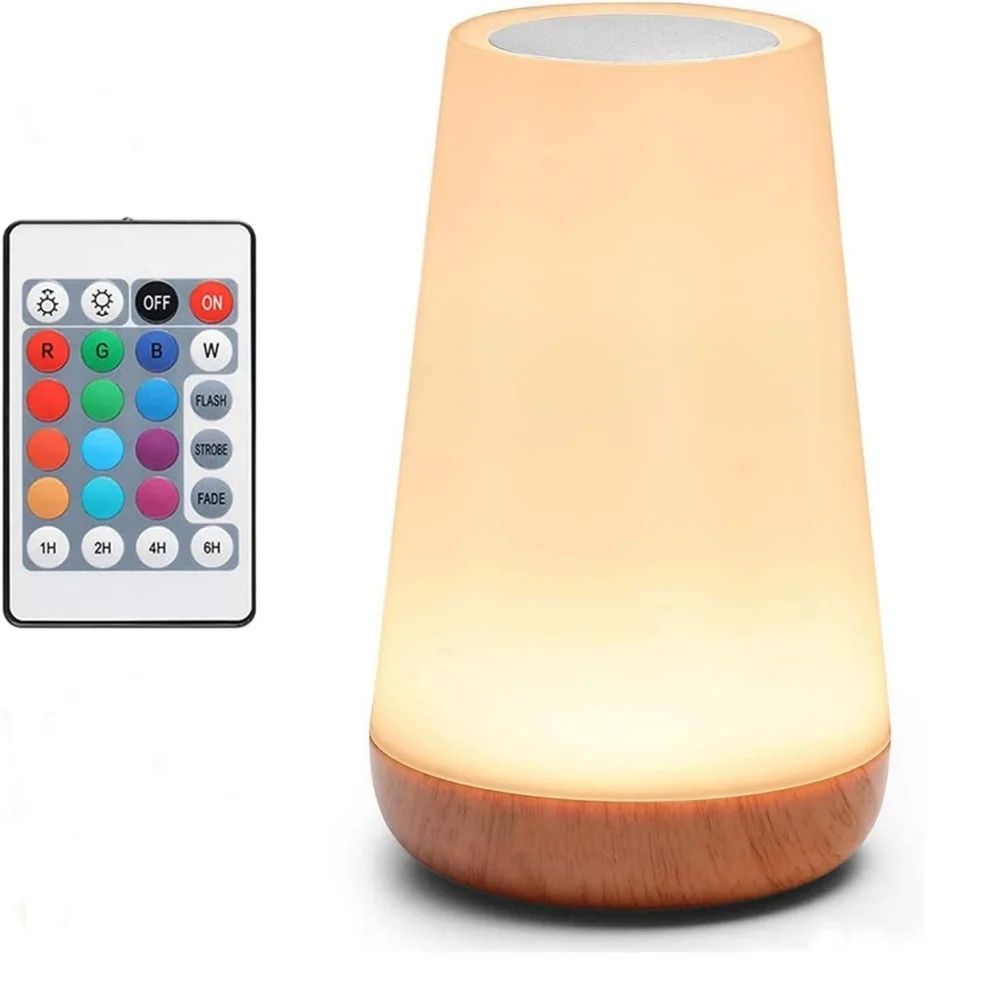 RGB Touch Bedside Lamp Rechargeable Night Light