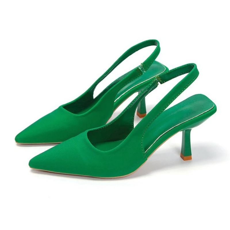 Luxury Pointed Toe Stiletto Heels Shallow Cut Party and Wedding Pumps