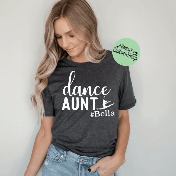 Dance Aunt Shirt Cute Dance Auntie T-Shirt Funny Dance Family Gift Tee