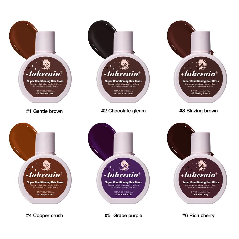 Super Gloss Hair Glaze Treatment Color Enhancing Hair Gloss Conditioner Semi Permanent Shine Boost Hair Care