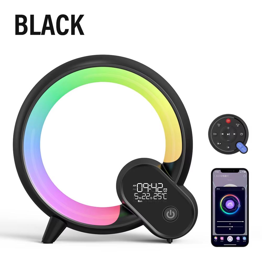 Smart LED Sunrise Alarm Clock with Bluetooth Speaker – Wake-Up Light, White Noise, App & Remote Control