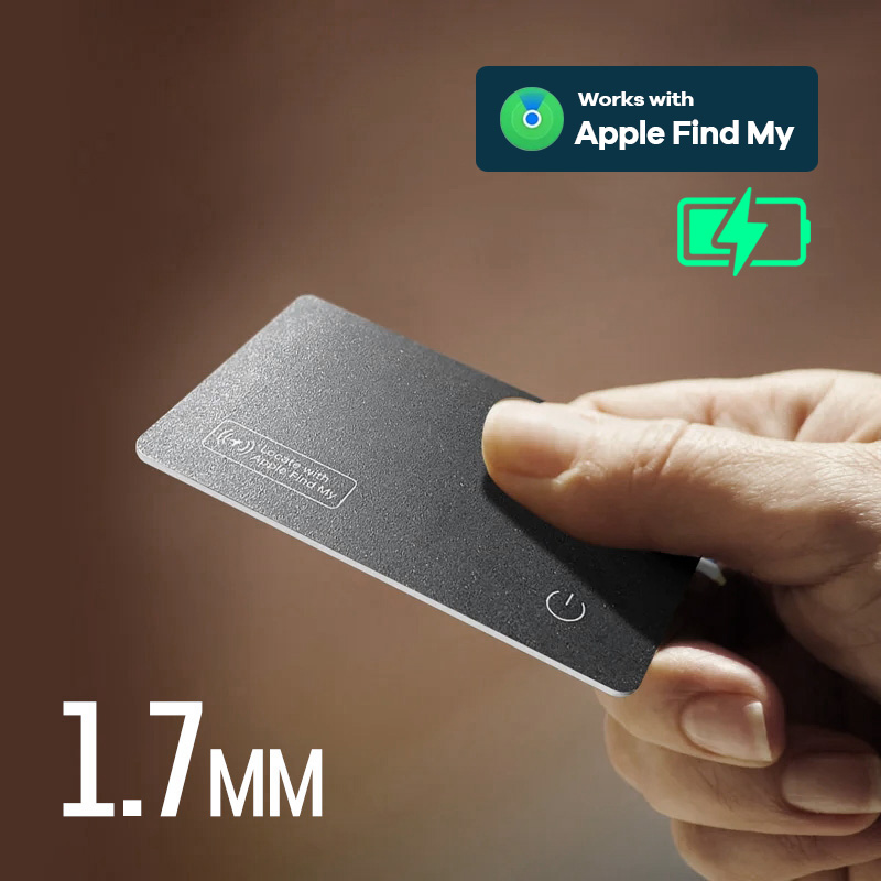 Wireless Charging Card Locator Smart Mini Tag Wallet Tracker & Replacement, Find My Device Compatible