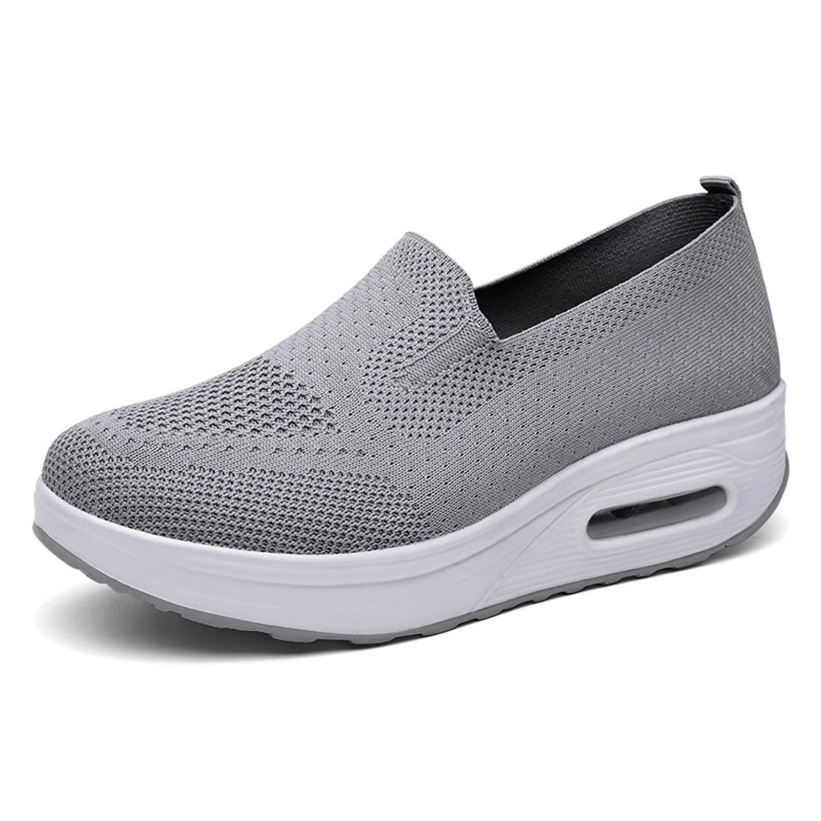 Women Slip On Mesh Walking Sneakers Lightweight Casual Jogging Shoes
