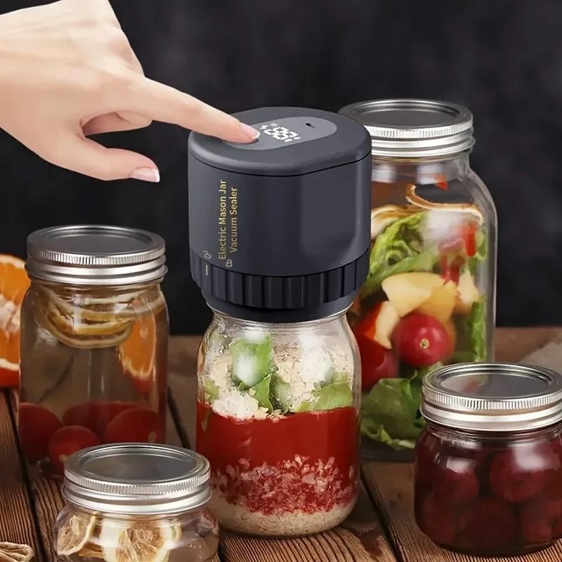 Cordless Electric Mason Jar Vacuum Sealer Kit