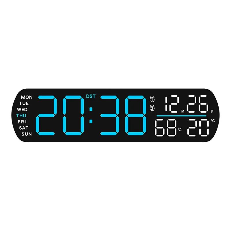 LED Digital Alarm Clock with Temperature and Humidity