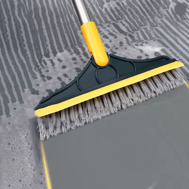 CleanReach Long Handle Floor Cleaning Brush for Bathroom Tile and Walls