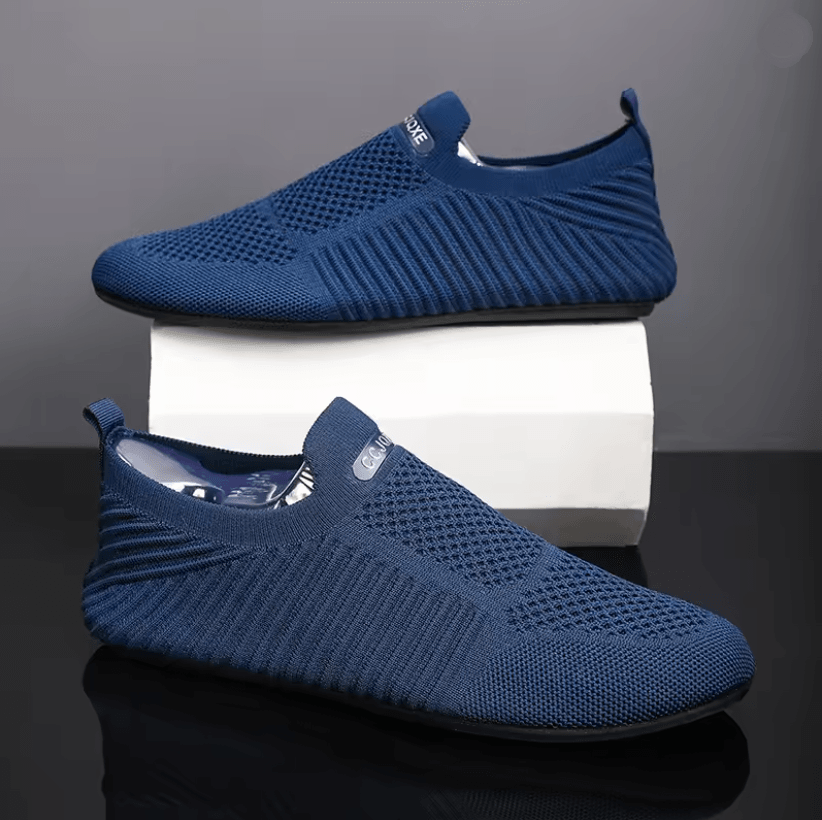 Mens Slip On Loafers Breathable Casual Walking Shoes with Soft Sole