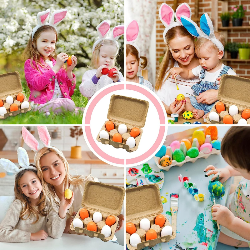 Kids Play Kitchen Toys, Wooden Egg Pretend Play Food Set, Baby Early Learning Cooking Toy Set