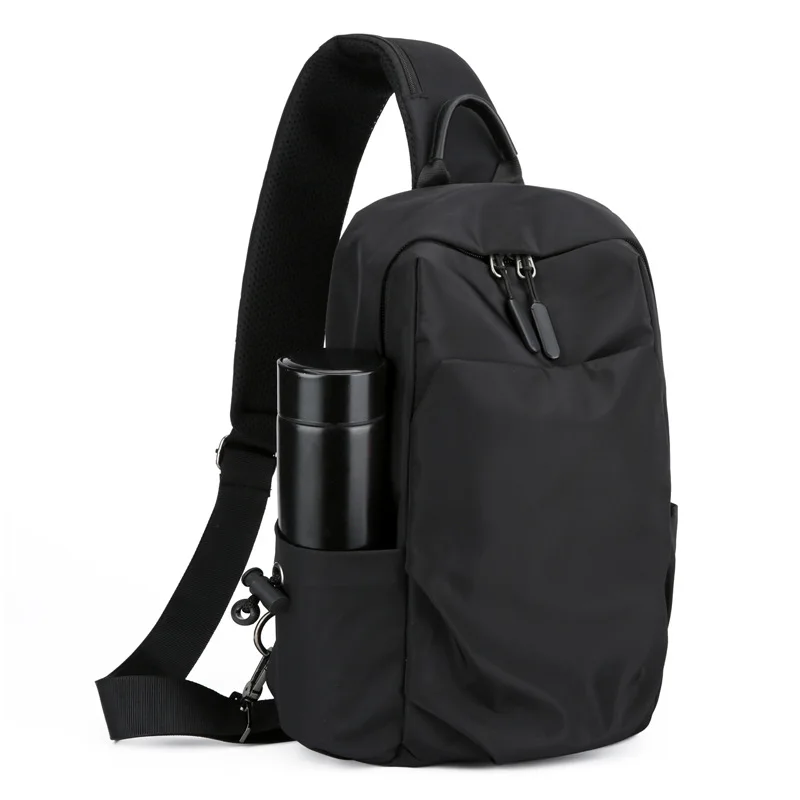 Mens Large Canvas Crossbody Chest Bag Oxford Cloth Designer Sling Bag for Casual Sports and Everyday Use