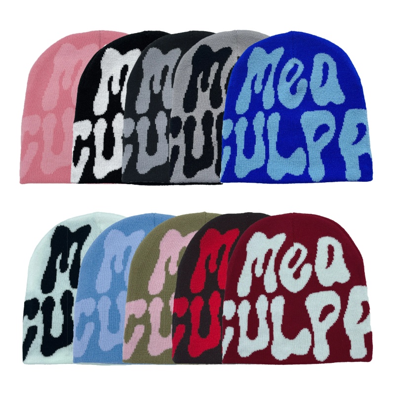 Fashionable Knitted Jacquard Hat – Unisex Warm Outdoor Riding Beanie
