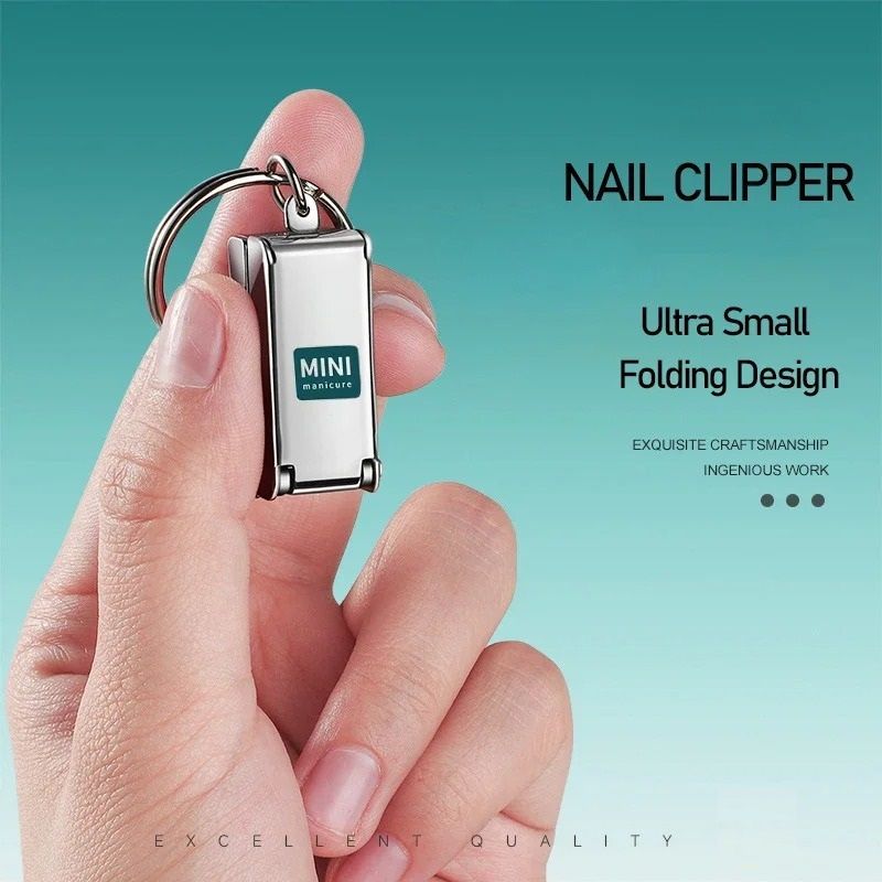 Stainless Steel Foldable Mini Nail Clipper with File Function
