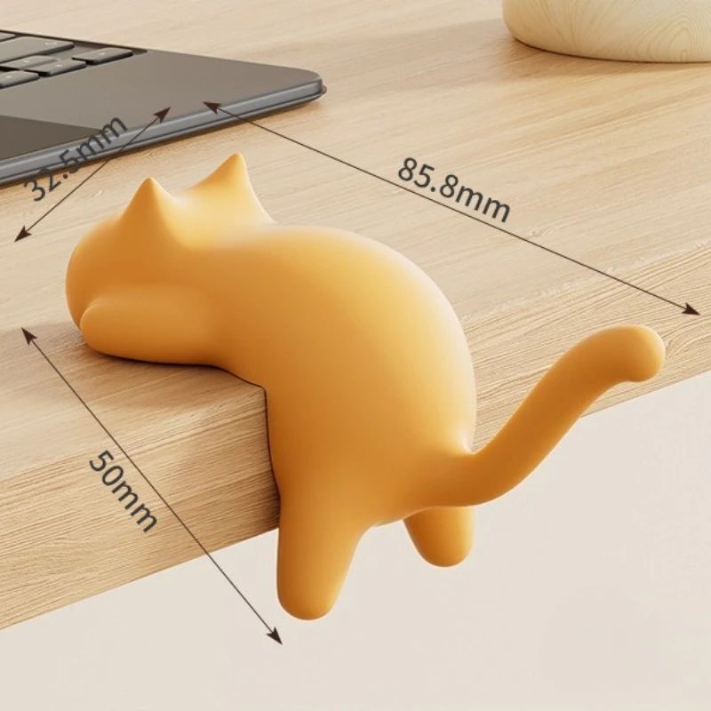 Cat Design Desk Bag Hook No Drill Table Hanger
