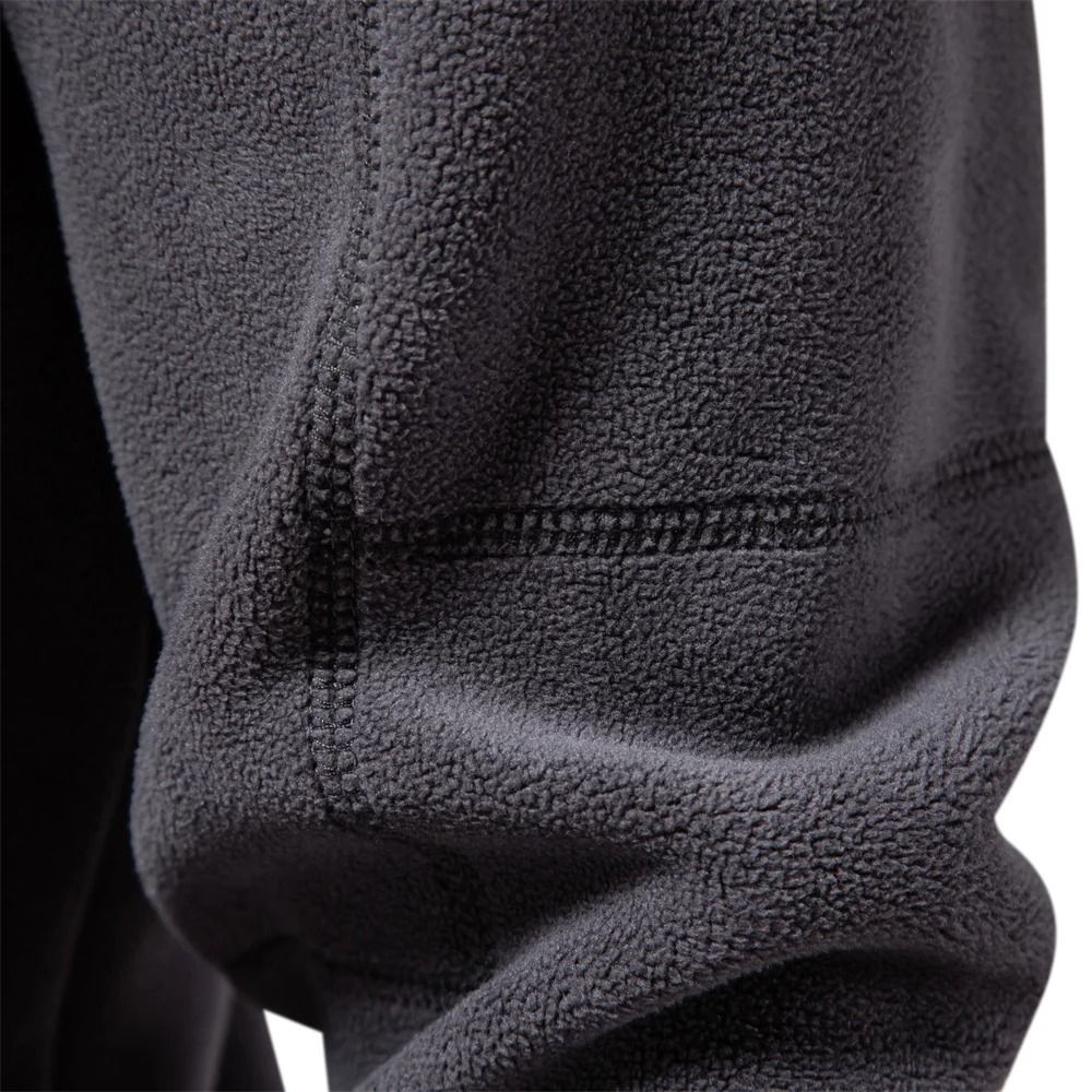Quality Thickened Warm Fleece Jacket – Mens Zipper Neck Soft Shell Pullover