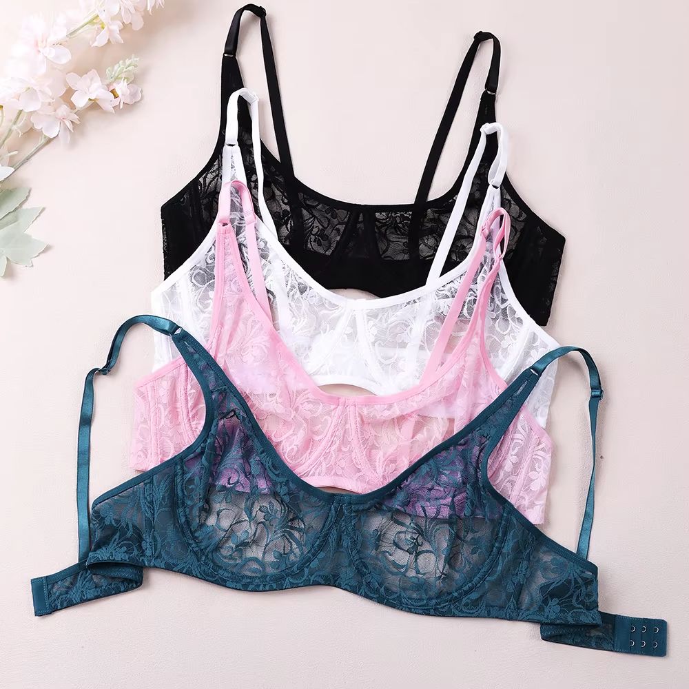 Elegant Curve Lace Underwired Bra for Plus Size Women