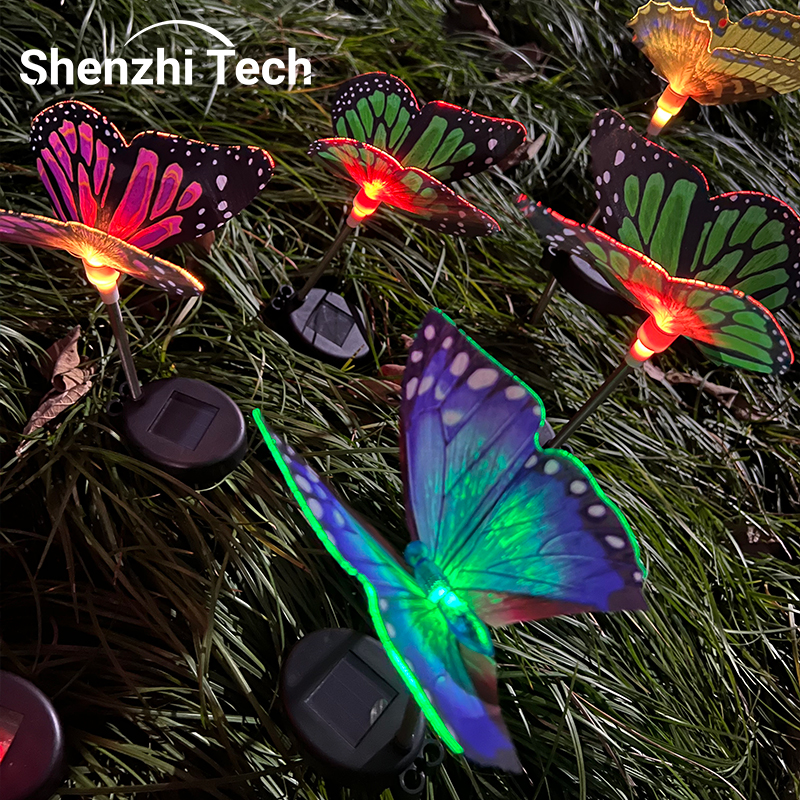 Solar Butterfly LED Outdoor Lights for Yard, Courtyard Landscape Lighting, Garden Villa Lawn Park Home Decoration